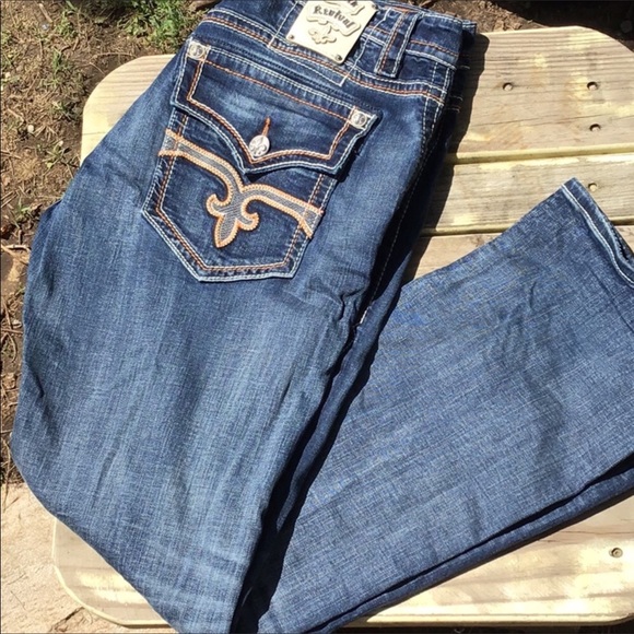 [SOLD] Rock Revival ‘Mario’ Straight 40 Dark Wash - Picture 2 of 8